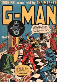 Cover Thumbnail for The Masked G-Man (Atlas, 1952 series) #17