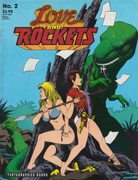 Cover for Love and Rockets (Fantagraphics, 1982 series) #2 [Third Printing]