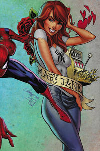 Cover for Amazing Spider-Man (Marvel, 2018 series) #1 (802) [Variant Edition - Midtown Comics Exclusive! - J. Scott Campbell Wraparound Cover]