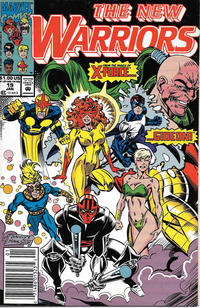 Cover Thumbnail for The New Warriors (Marvel, 1990 series) #19 [Newsstand]