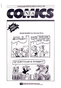 Cover Thumbnail for NEA Comics (Newspaper Enterprise Association, 1980 ? series) #June 25-June 30, 1984