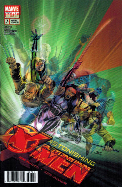 Cover for Astonishing X-Men (Marvel, 2017 series) #7 [John Cassaday Lenticular Homage Cover]