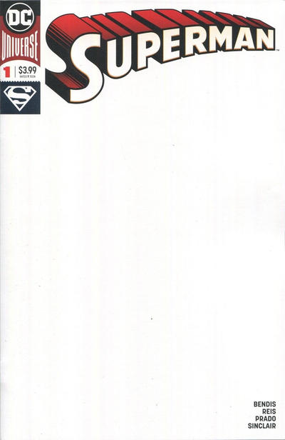 Cover for Superman (DC, 2018 series) #1 [Blank Variant Cover]