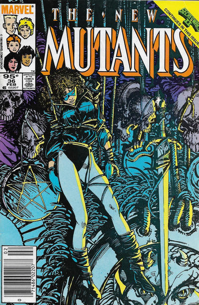 Cover for The New Mutants (Marvel, 1983 series) #36 [Canadian]