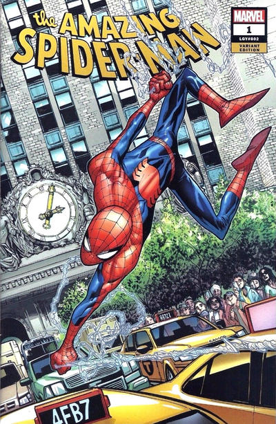 Cover for Amazing Spider-Man (Marvel, 2018 series) #1 (802) [Variant Edition - Sanctum Sanctorum Exclusive - Lucio Parrillo Cover]