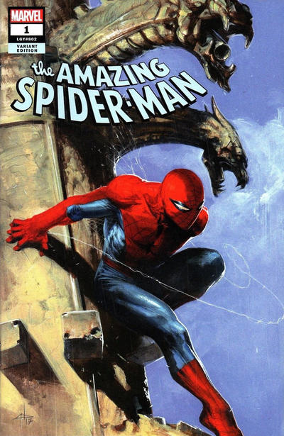 Cover for Amazing Spider-Man (Marvel, 2018 series) #1 (802) [Variant Edition - Unknown Comics Exclusive - Tyler Kirkham Connecting Cover]