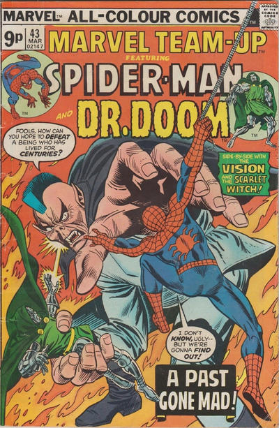 Cover for Marvel Team-Up (Marvel, 1972 series) #43 [British]