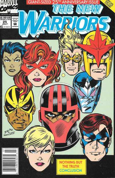 Cover for The New Warriors (Marvel, 1990 series) #25