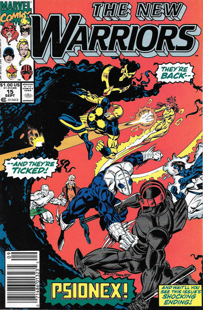 Cover for The New Warriors (Marvel, 1990 series) #15