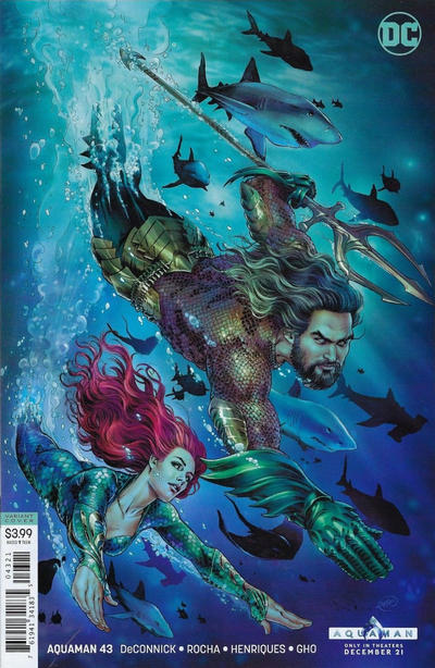 Cover for Aquaman (DC, 2016 series) #43 [Nicola Scott Aquaman Movie Variant Cover]