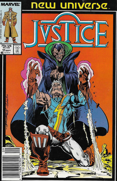 Cover for Justice (Marvel, 1986 series) #11 [Newsstand]