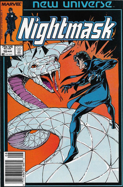 Cover for Nightmask (Marvel, 1986 series) #10 [Newsstand]