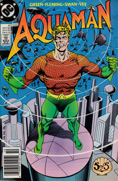 Cover for Aquaman (DC, 1989 series) #5 [Newsstand]