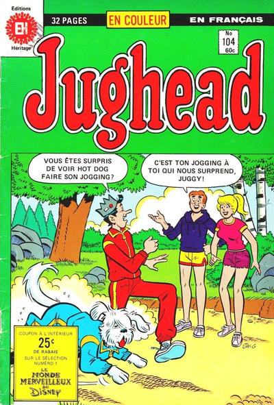 Cover for Jughead (Editions Héritage, 1972 series) #104