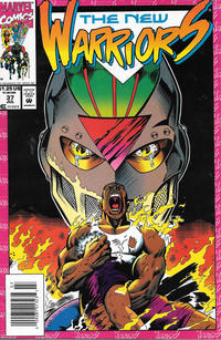 Cover for The New Warriors (Marvel, 1990 series) #37 [Newsstand]