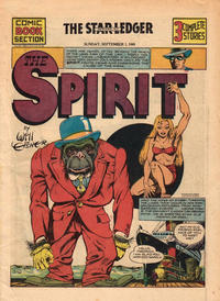 Cover for The Spirit (Register and Tribune Syndicate, 1940 series) #9/1/1940 [Newark NJ Edition]