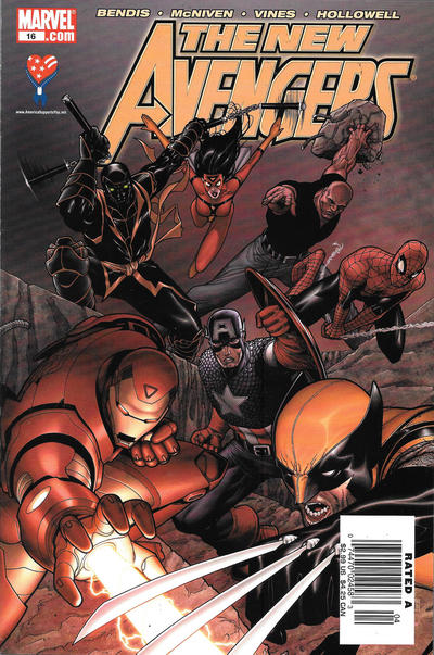 Cover for New Avengers (Marvel, 2005 series) #16 [Newsstand]