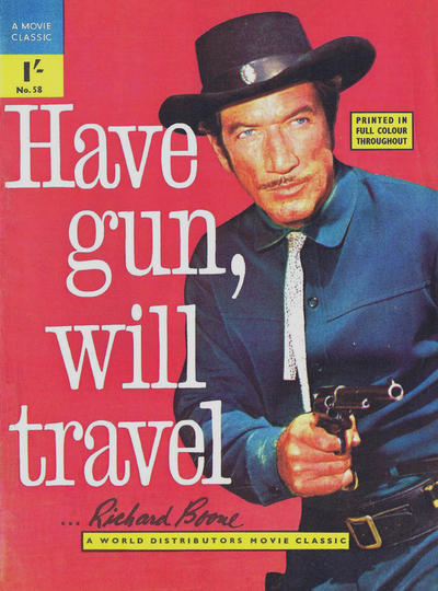 Cover for A Movie Classic (World Distributors, 1956 ? series) #58 - Have Gun, Will Travel