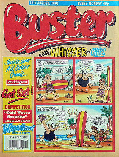 Cover for Buster (IPC, 1960 series) #17 August 1991 [1597]