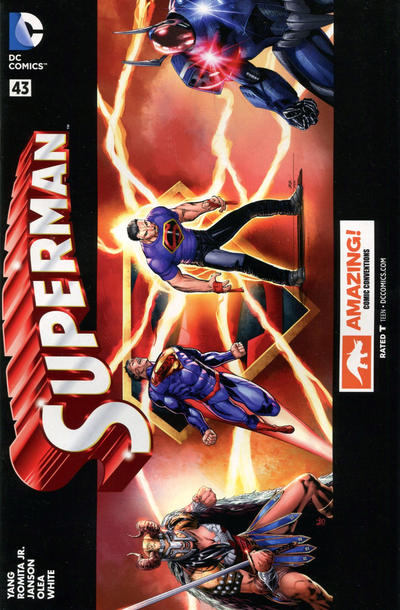 Cover for Superman (DC, 2011 series) #43 [Amazing! Comic Conventions Cover]