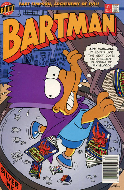 Cover for Bartman (Bongo, 1993 series) #1 [Newsstand, no poster]