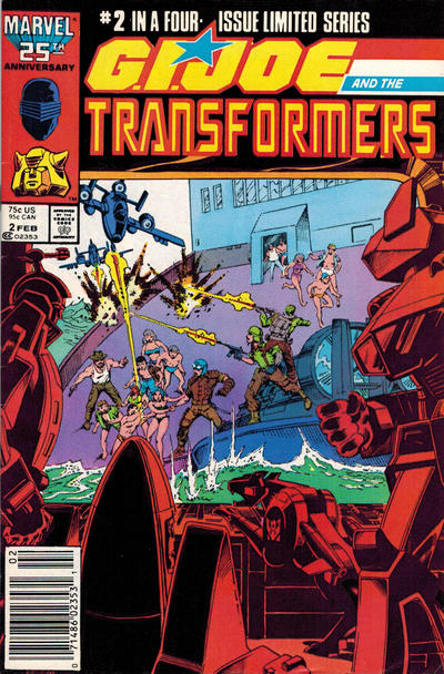 Cover for G.I. Joe and the Transformers (Marvel, 1987 series) #2 [Newsstand]