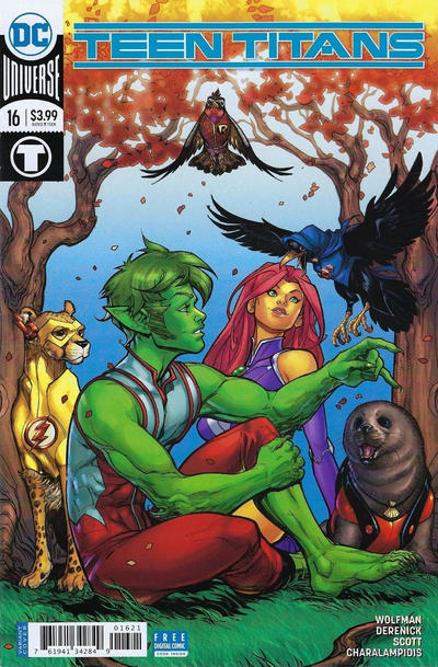 Cover for Teen Titans (DC, 2016 series) #16 [Chad Hardin Cover]