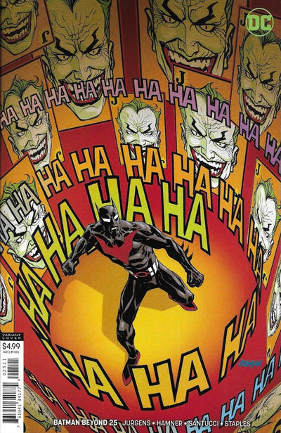 Cover for Batman Beyond (DC, 2016 series) #25 [Dave Johnson Cover]