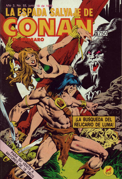 Cover for La Espada Salvaje de Conan el Bárbaro (Novedades, 1988 series) #53