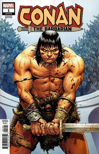 Cover for Conan the Barbarian (Marvel, 2019 series) #1 (276) [John Cassaday]