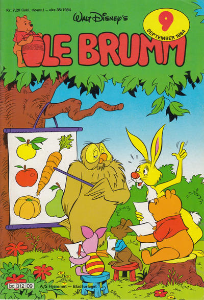 Cover for Ole Brumm (Hjemmet / Egmont, 1981 series) #9/1984