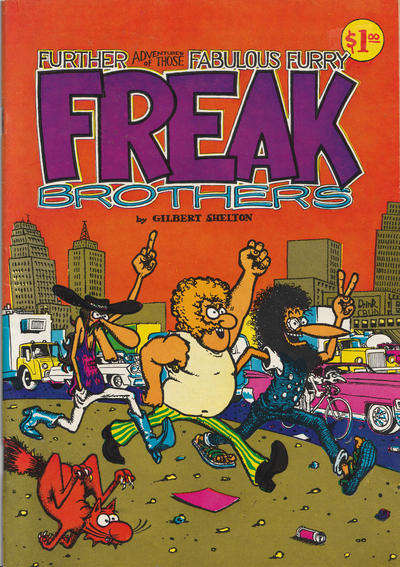 Cover for The Fabulous Furry Freak Brothers (Rip Off Press, 1971 series) #2 [1.00 USD 9th Printing]