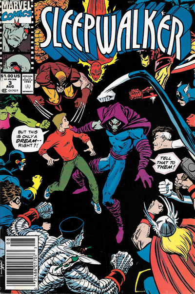 Cover for Sleepwalker (Marvel, 1991 series) #3 [Newsstand]
