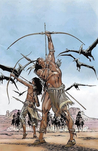 Cover for Turok (Dynamite Entertainment, 2019 series) #1 [Incentive "Virgin" Cover - Butch Guice]