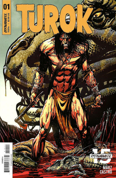 Cover for Turok (Dynamite Entertainment, 2019 series) #1 [Cover A - Bart Sears]