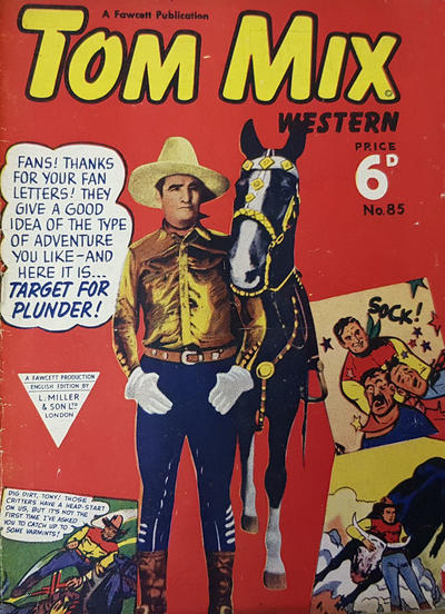Cover for Tom Mix Western Comic (L. Miller & Son, 1951 series) #85