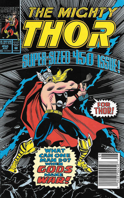 Cover for Thor (Marvel, 1966 series) #450 [Newsstand]