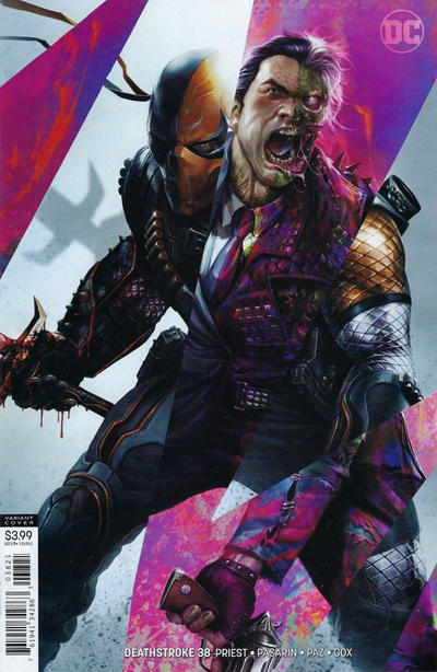 Cover for Deathstroke (DC, 2016 series) #38 [Francesco Mattina Cover]
