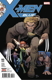 Cover Thumbnail for X-Men: Blue (Marvel, 2017 series) #5 [Second Printing]