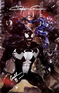 Cover Thumbnail for Venomverse (Marvel, 2017 series) #3 [Variant Edition - Clayton Crain Virgin Connecting Cover]