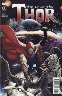 Cover Thumbnail for The Unworthy Thor (Marvel, 2017 series) #3 [Incentive Ryan Sook Variant]