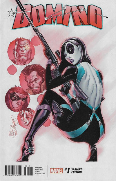 Cover for Domino (Marvel, 2018 series) #1 [J. Scott Campbell]