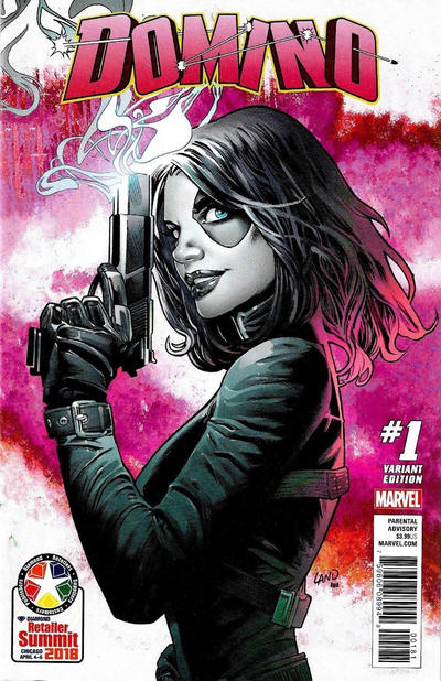 Cover for Domino (Marvel, 2018 series) #1 [Greg Land 'Retailer Summit 2018']