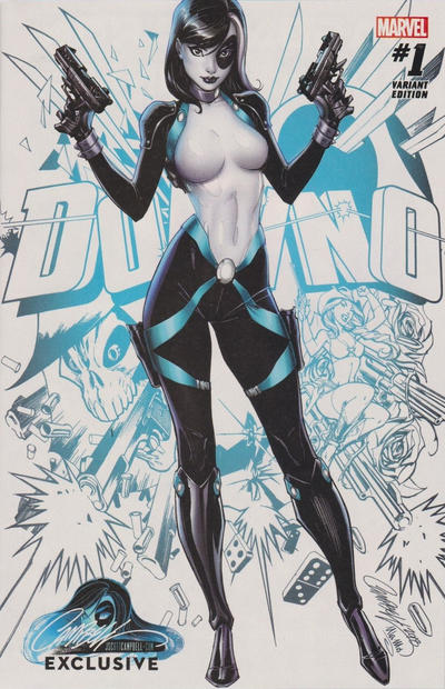 Cover for Domino (Marvel, 2018 series) #1 [J. Scott Campbell Exclusive - Cover A]