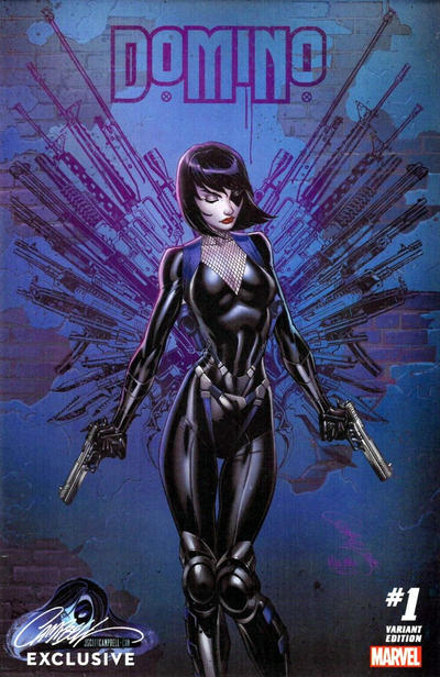 Cover for Domino (Marvel, 2018 series) #1 [J. Scott Campbell Exclusive - Cover D]