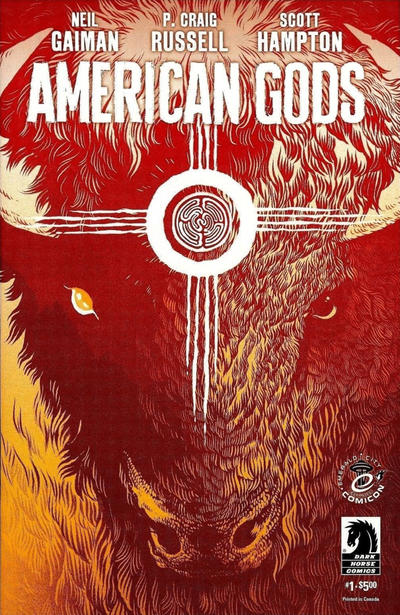 Cover for American Gods (Dark Horse, 2017 series) #1 [Emerald City Comic Con Exclusive - Becky Cloonan]