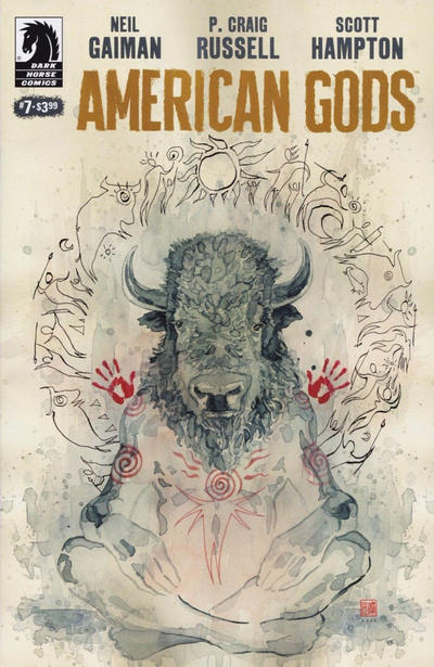 Cover for American Gods (Dark Horse, 2017 series) #7 [David Mack Cover]