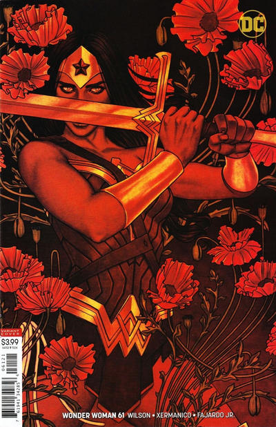 Cover for Wonder Woman (DC, 2016 series) #61 [Jenny Frison Variant Cover]
