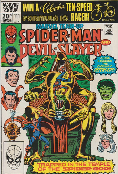 Cover for Marvel Team-Up (Marvel, 1972 series) #111 [British]