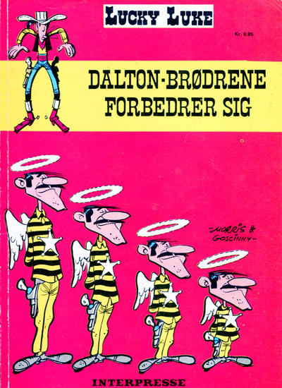 Cover for Lucky Luke (Interpresse, 1971 series) #8 - Dalton-Brødrene forbedrer sig [1. oplag]
